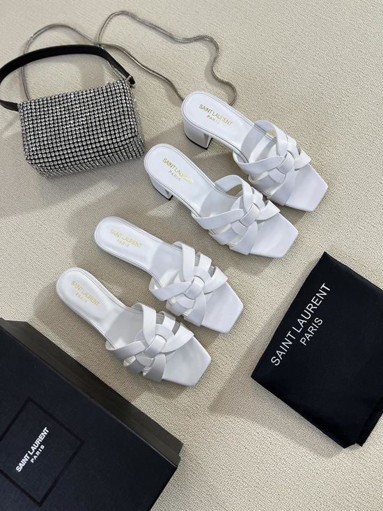 Yves Saint Laurent Classic Leather Slides Premium Quality Handcrafted Upper