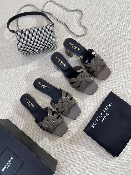 Yves Saint Laurent Classic Leather Slides Premium Quality Handcrafted Upper