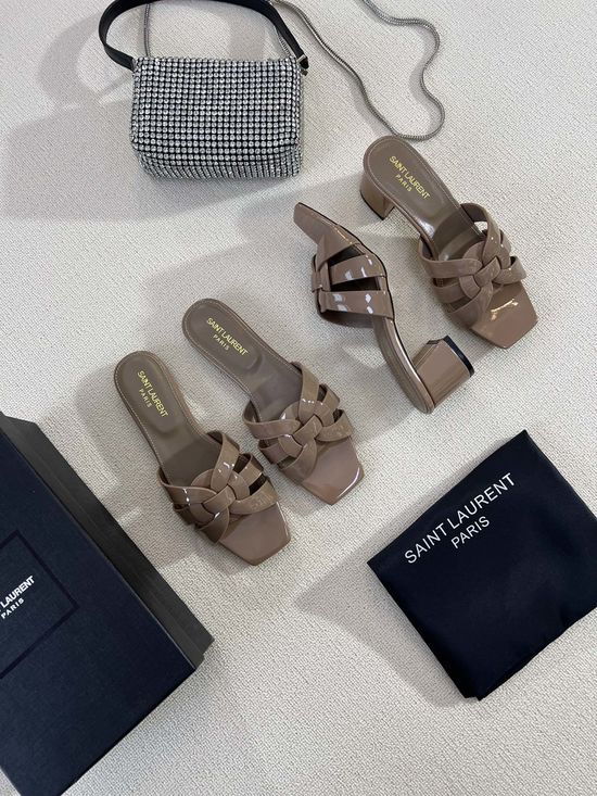 Yves Saint Laurent Classic Leather Slides Premium Quality Handcrafted Upper