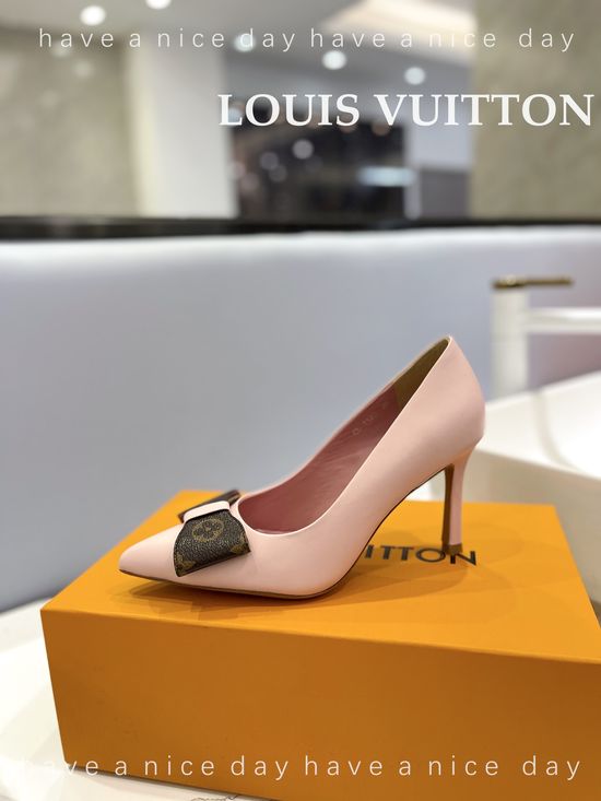 Louis Vuitton Premium Top Grain Leather Stiletto Heels