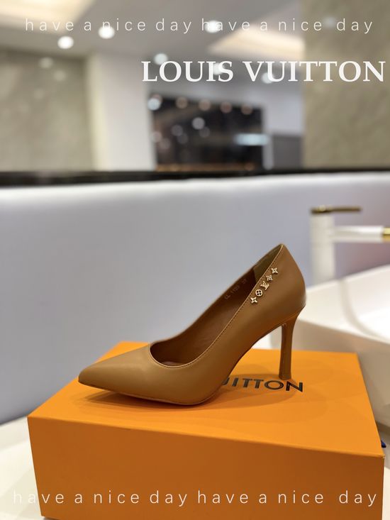Louis Vuitton Premium Top Grain Leather Stiletto Heels