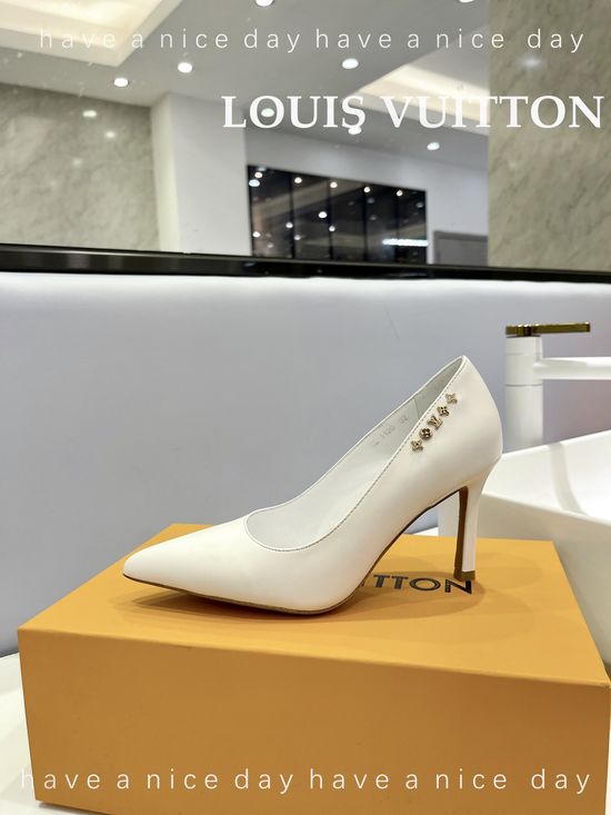 Louis Vuitton Premium Top Grain Leather Stiletto Heels