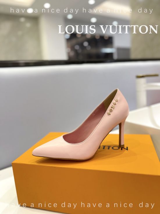 Louis Vuitton Premium Top Grain Leather Stiletto Heels