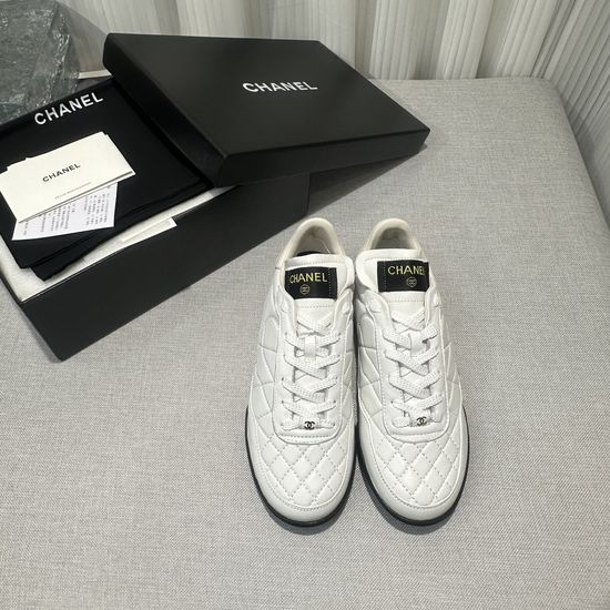 Chanel Premium Cowhide Casual Shoes with Soft Sheepskin Lining