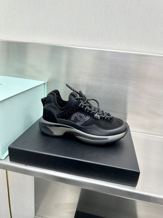 Chanel Premium Metallic Accent Lightweight Casual Sneakers