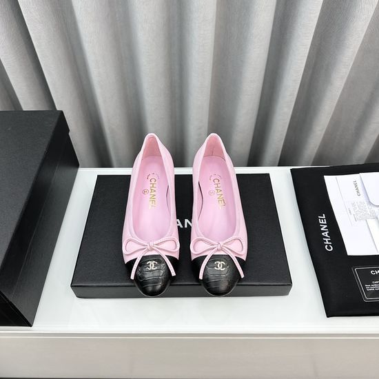 Chanel Classic Two Tone Slingback Ballet Flats