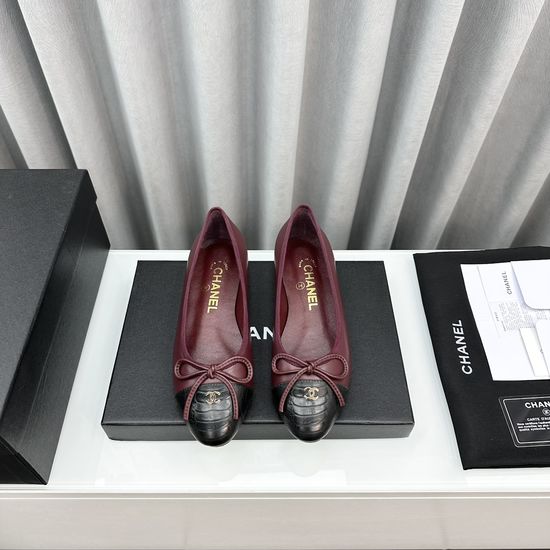 Chanel Classic Two Tone Slingback Ballet Flats