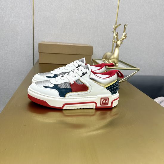 Christian Louboutine Premium Thick Sole Embellished Comfortable Casual Sneakers