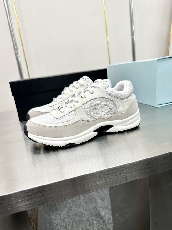 Chanel Premium Embroidered Breathable All-match Casual Sneakers