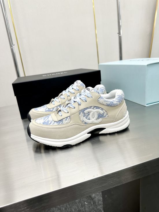 Chanel Premium Embroidered Breathable All-match Casual Sneakers