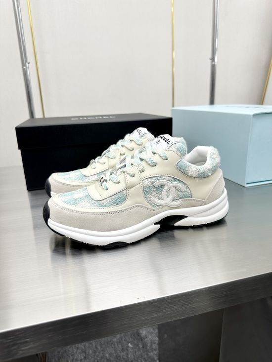 Chanel Premium Embroidered Breathable All-match Casual Sneakers