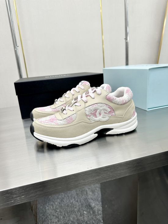 Chanel Premium Embroidered Breathable All-match Casual Sneakers