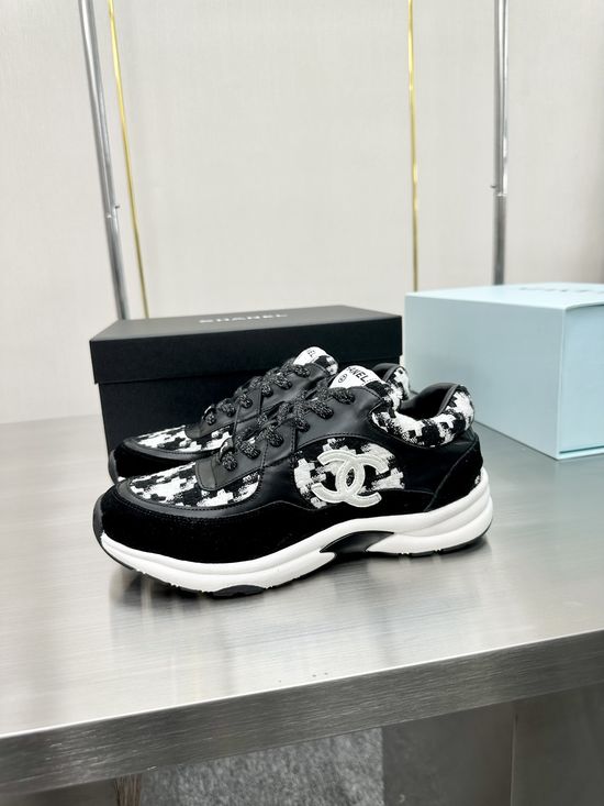 Chanel Premium Embroidered Breathable All-match Casual Sneakers