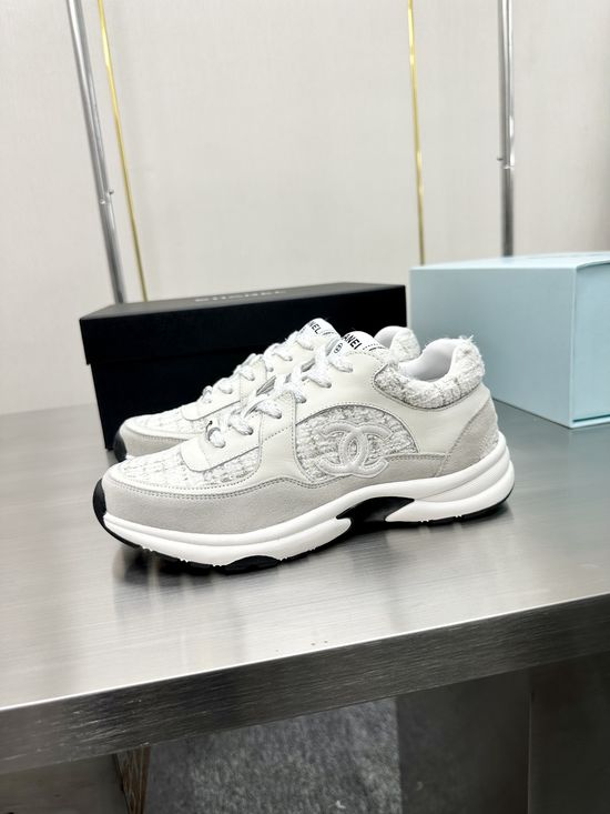 Chanel Premium Embroidered Breathable All-match Casual Sneakers