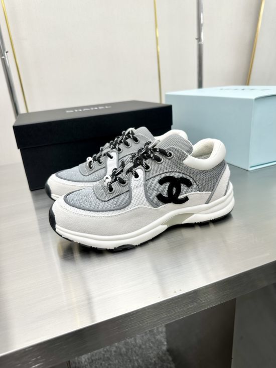 Chanel Premium Embroidered Breathable All-match Casual Sneakers