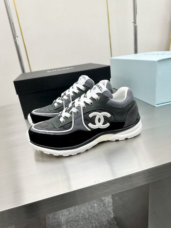 Chanel Premium Embroidered Breathable Casual Outdoor Sneakers
