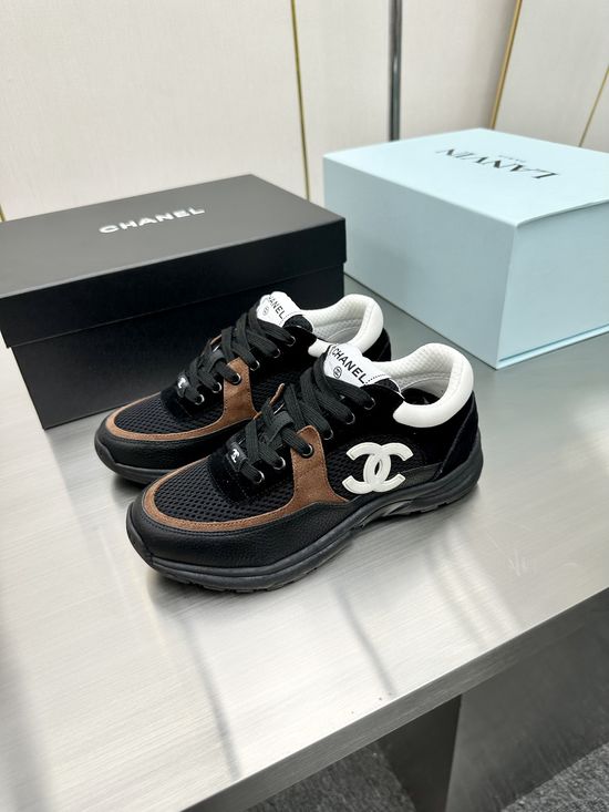 Chanel Premium Embroidered Breathable All-match Casual Sneakers
