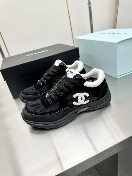 Chanel Premium Embroidered Breathable All-match Casual Sneakers