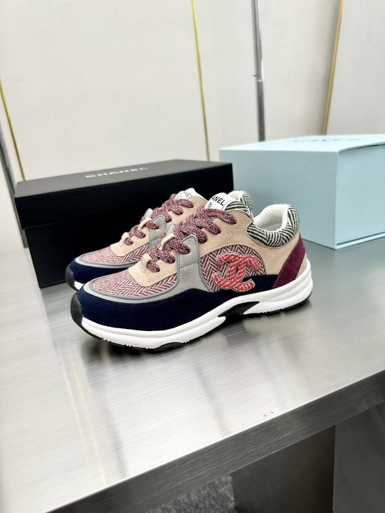 Chanel Premium Embroidered Breathable All-match Casual Sneakers