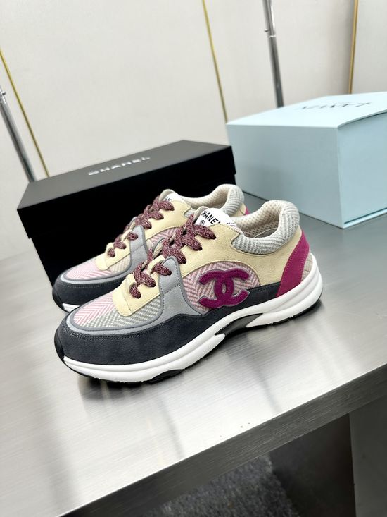 Chanel Premium Embroidered Breathable All-match Casual Sneakers