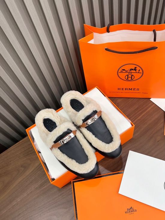 Hermes Premium Suede Handmade Loafers Comfortable Holiday Walking Shoes