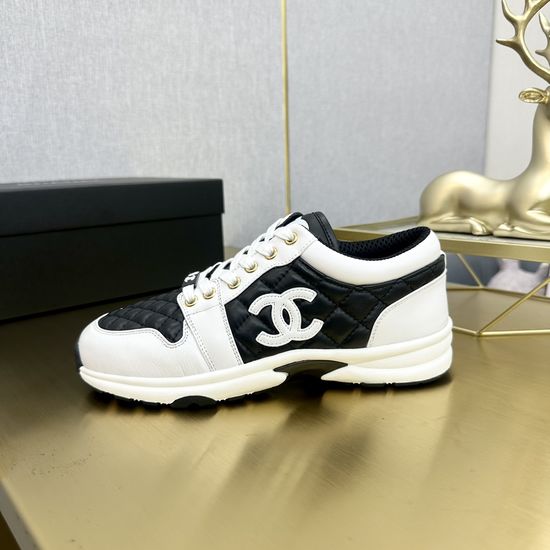 Chanel Embroidered Casual Sports Shoes Breathable Mesh Upper