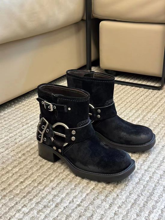Miu Miu Premium Soft Suede Knee High Boots Comfortable