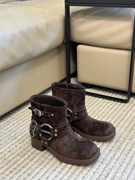 Miu Miu Premium Soft Suede Knee High Boots Comfortable