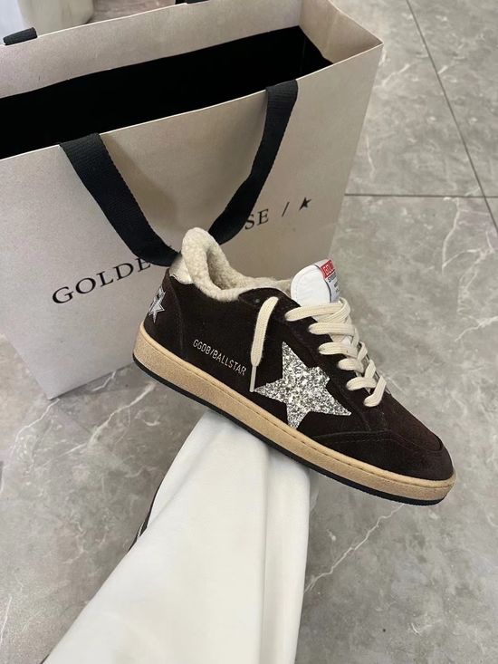 Golden Goose Vintage Style Distressed Casual Shoes Comfortable Suede Upper