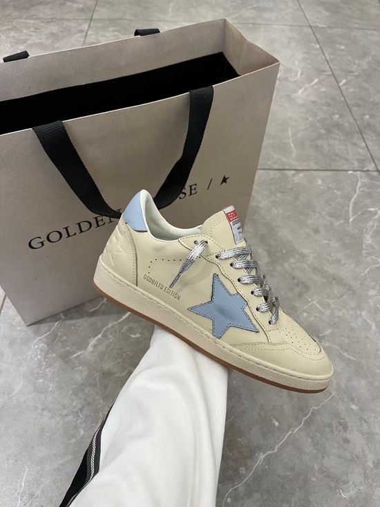 Golden Goose Two-tone Distressed Platform Sneakers Classic Durable Footwear