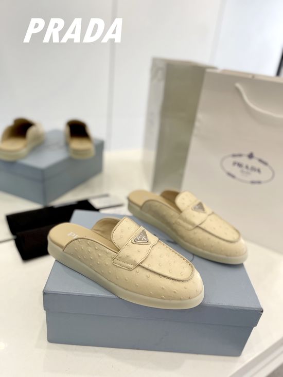 Prada Soft Sole Suede Slip On Comfort Loafer Shoes