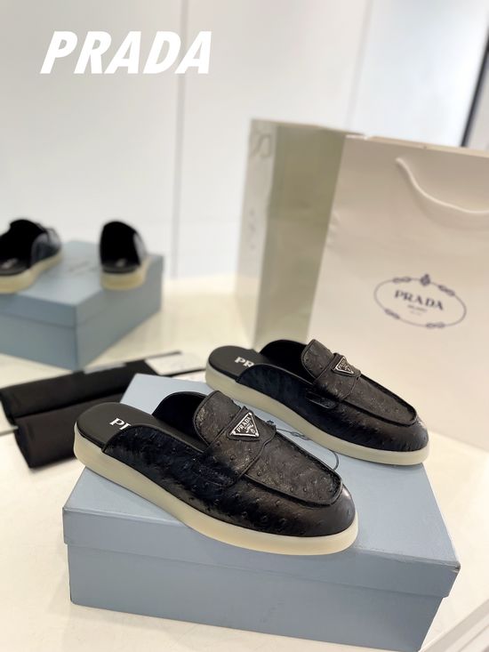 Prada Soft Sole Suede Slip On Comfort Loafer Shoes