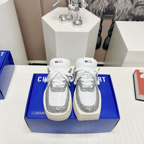 Chanel Platform Color Block Casual Shoes Thick Anti-slip Sole