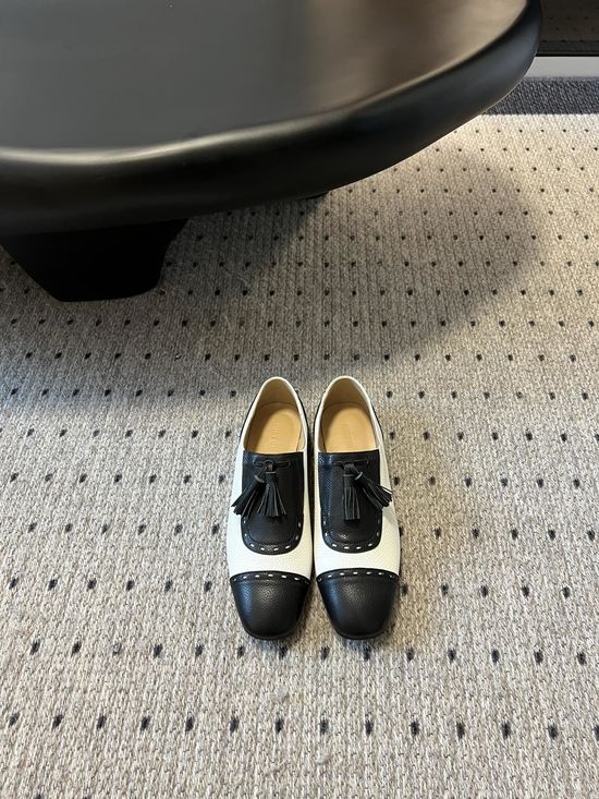 Miu Miu Vintage Tassel Leather Loafer Flats