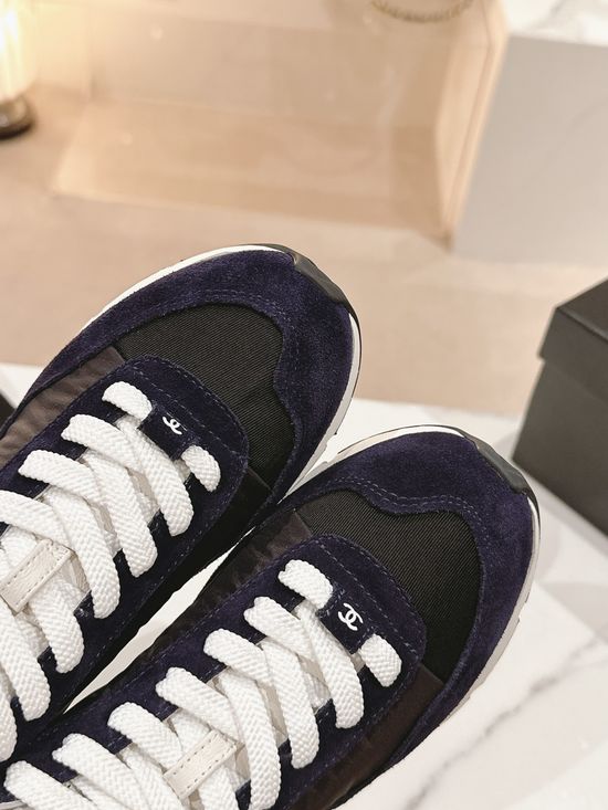 Chanel Classic Stitching Casual Sneakers Lightweight Comfortable Daily Walking Shoes
