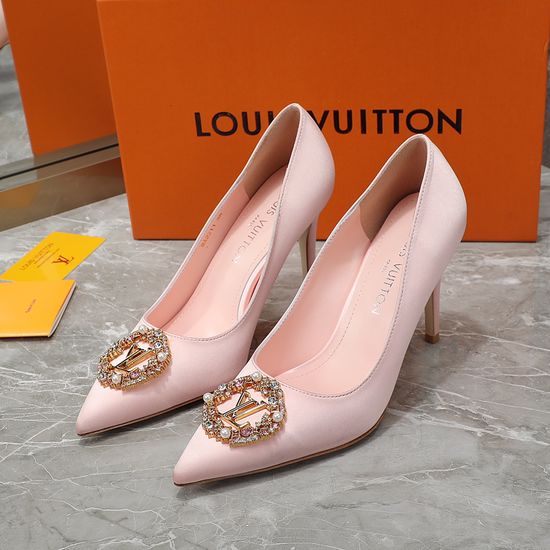 Louis Vuitton Silk Upper Sheepskin Lining Genuine Leather Sole Flats