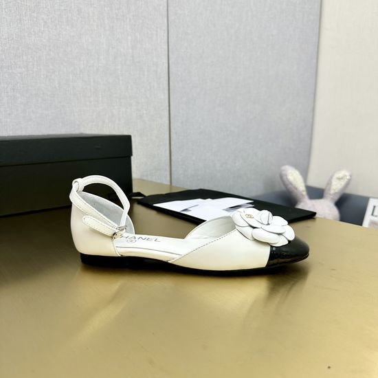Chanel Handmade Camellia Sheepskin Comfortable Fashion Sandals