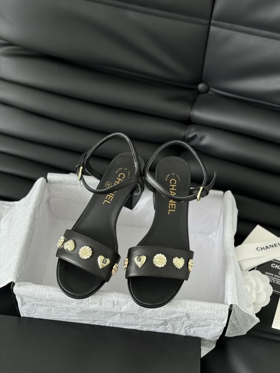 Chanel Single Strap Casual Leather Summer Sandals