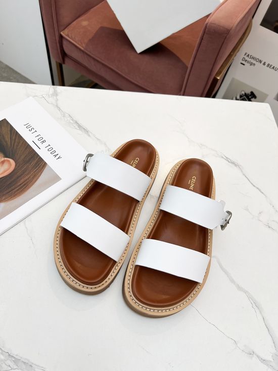 Celine Hardware Buckle Decor Comfortable Casual Sandals