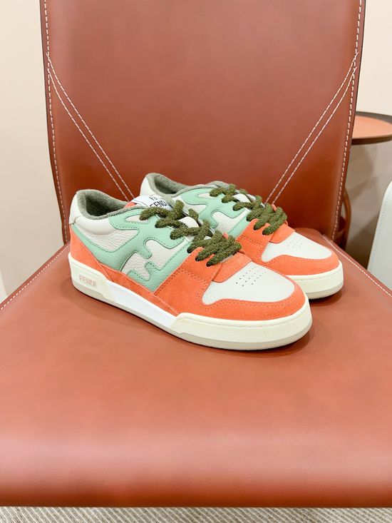 Fendi Vintage Stitched Soft Comfortable Daily Casual Sneakers