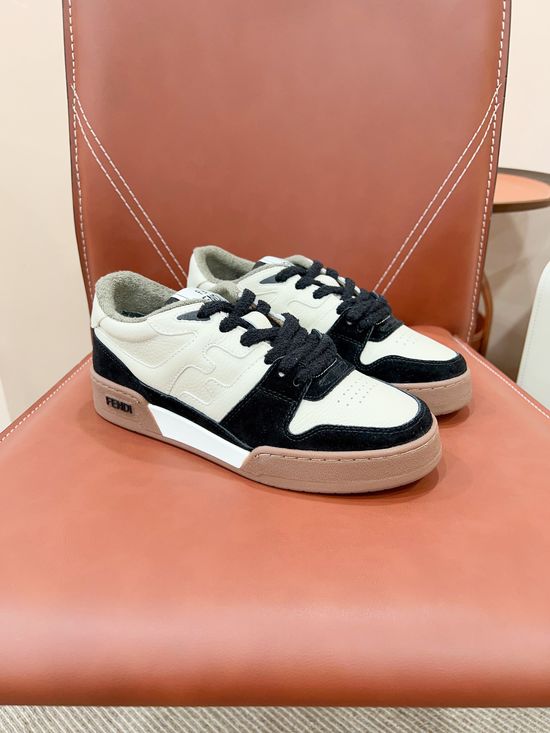 Fendi Vintage Stitched Soft Comfortable Daily Casual Sneakers