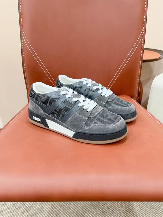 Fendi Retro Stitched Logo Sneakers Soft Lining Non-slip Casual Shoes