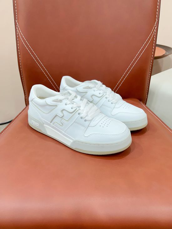 Fendi Retro Stitched Logo Sneakers Soft Lining Non-slip Casual Shoes