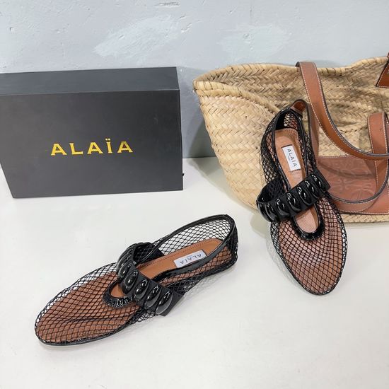 Alaia Breathable Mesh Flat Shoes Comfortable Elegant All-match Footwear