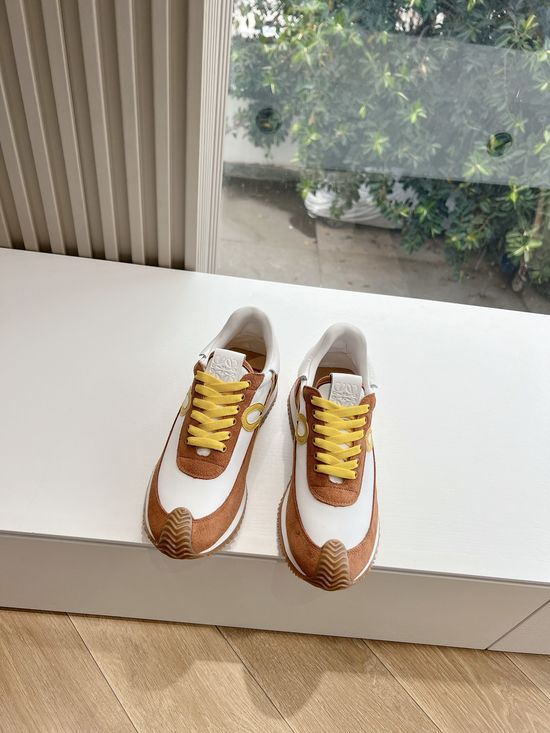 Loewe Color Block Hidden Heel Comfortable Casual Trainers