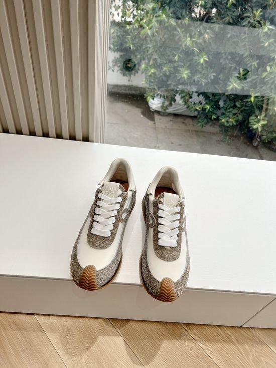 Loewe Color Block Hidden Heel Comfortable Casual Trainers