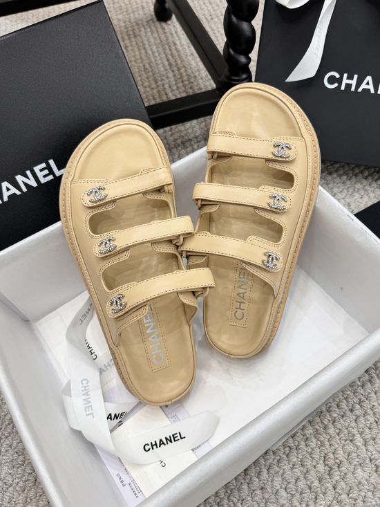 Hermes Classic Genuine Leather Sole Casual Beach Shoes