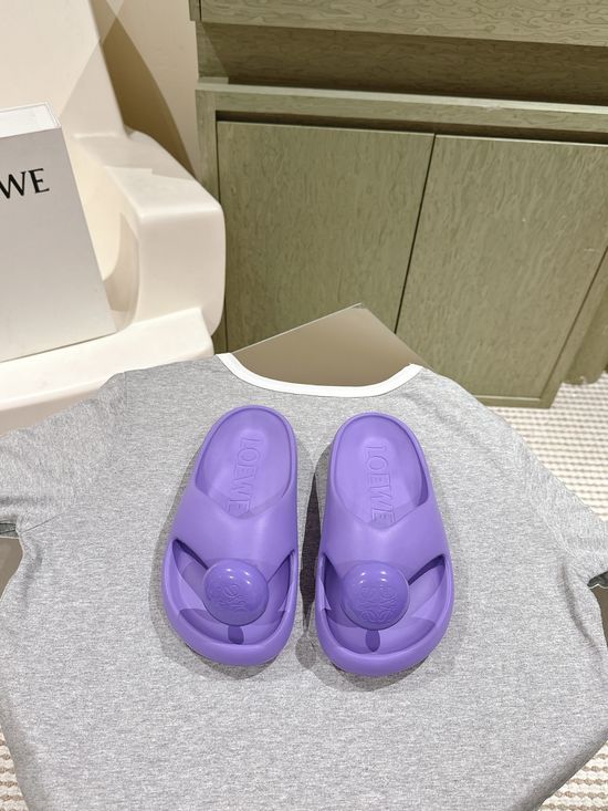 Loewe Soft Padded Fluffy Bread Slippers Casual Daily Wear