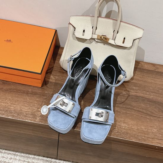 Hermes Sophisticated High-heeled Sandals with Kelly Buckle