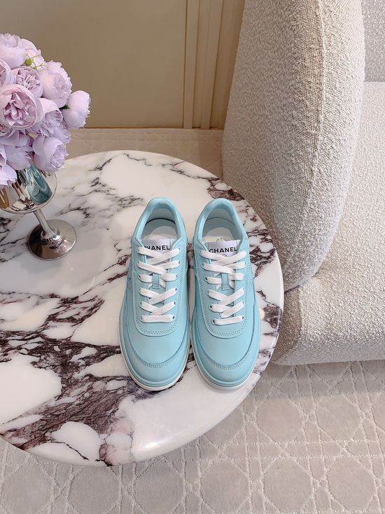 Chanel Comfortable Leather Casual Plank Shoes